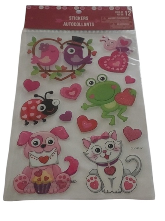 stickers Other - STICKERS autocollants pack of 12 cat dog and bird's